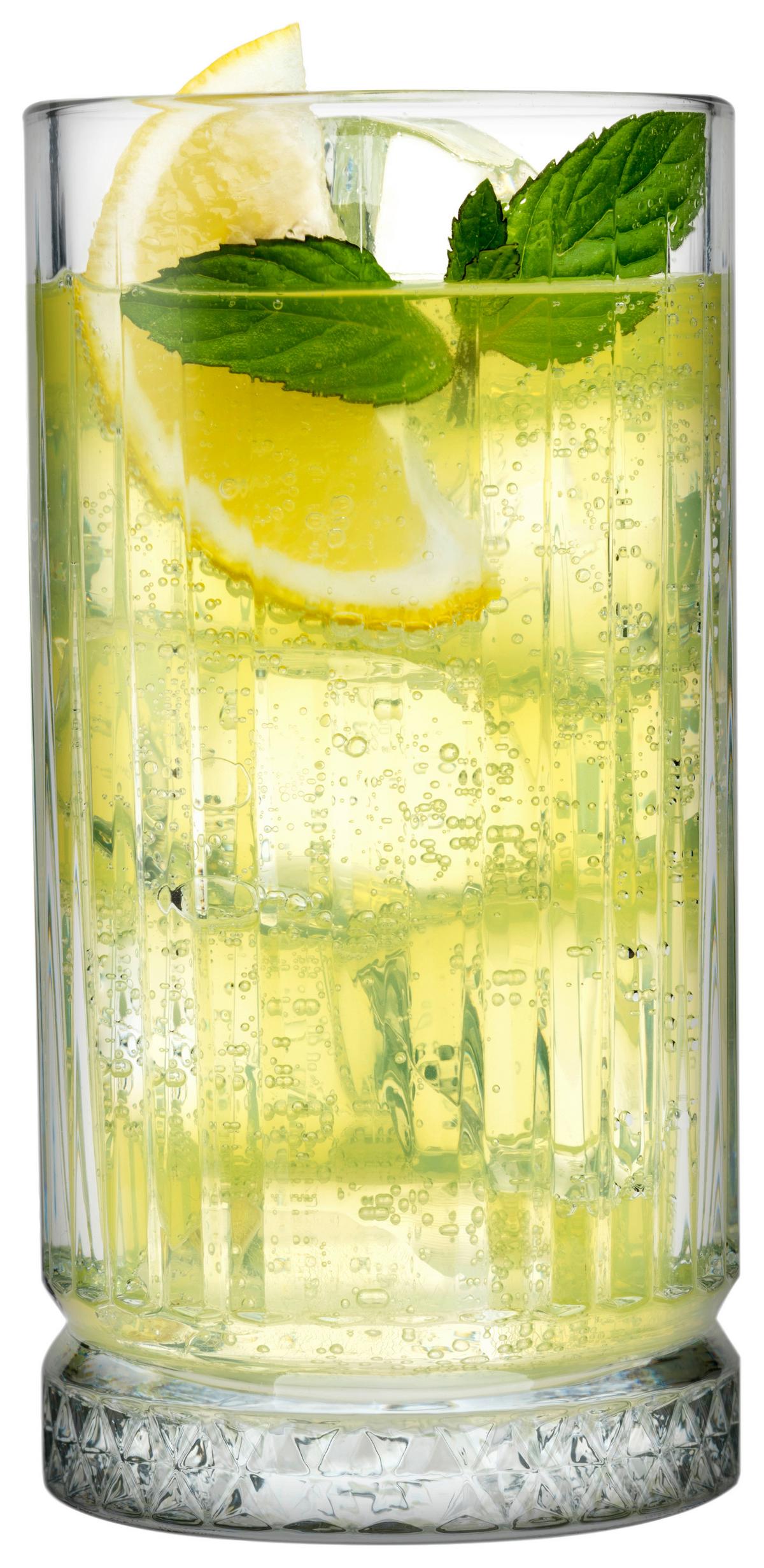 Longdrinkglas 4er-Set Je ca. 450 ml - Klar, Basics, Glas (450ml) - Creatable