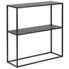 Regal Stahl Newton Trend B 79,5cm, Schwarz - Schwarz, Trend, Metall (79,5/80,5/26cm) - MID.YOU
