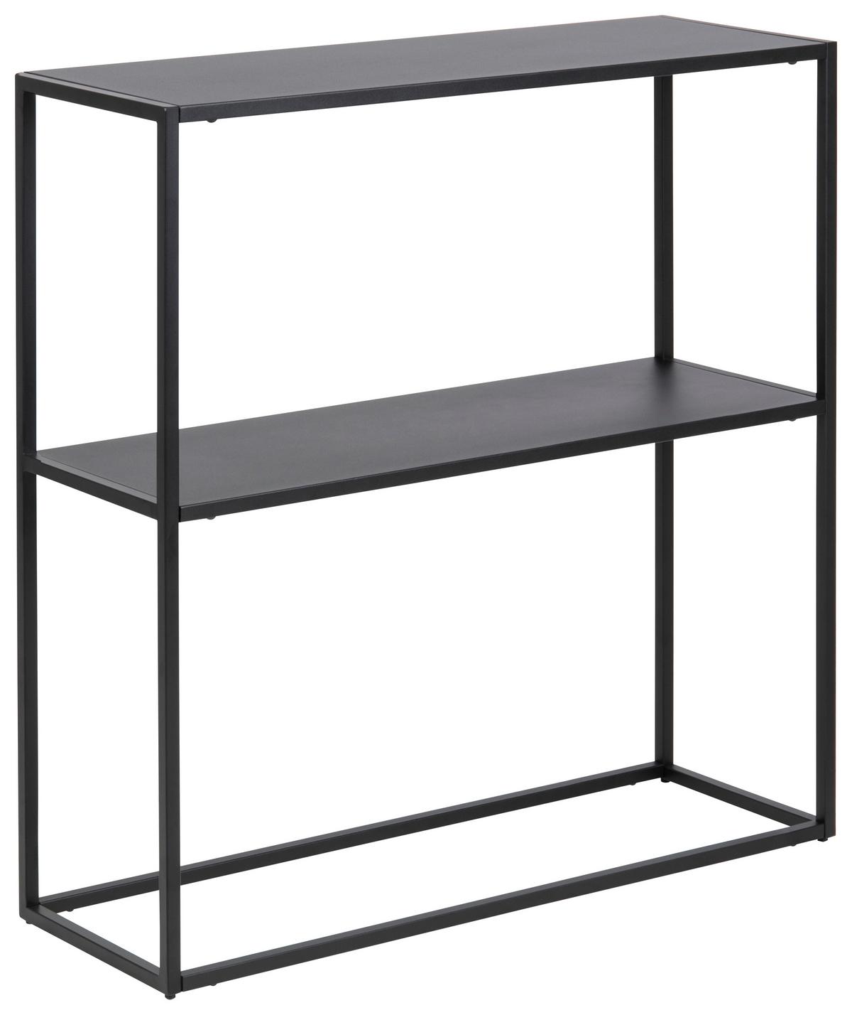 Regal Stahl Newton Trend B 79,5cm, Schwarz - Schwarz, Trend, Metall (79,5/80,5/26cm) - MID.YOU