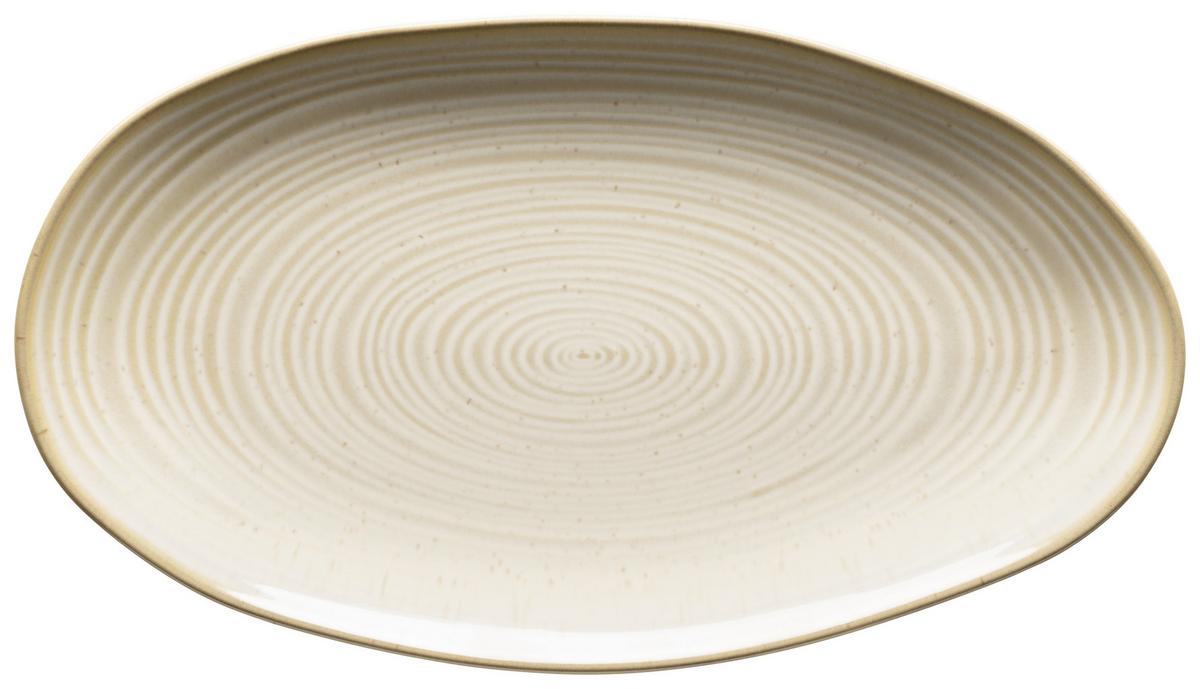 Servierplatten-Set Nottingham Beige 3-teilig - Beige, Basics, Keramik (21,5/35/8cm) - Mäser