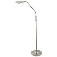 LED-STEHLEUCHTE 420910107 BERGAMO - Nickelfarben, Design, Kunststoff/Metall (27/27/135cm) - Trio Leuchten