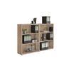 Aktenregal Office Edition Sonoma Eiche Dekor B: 168,8cm - Silberfarben/Sonoma Eiche, MODERN, Holzwerkstoff (168,8/113,6/33cm) - MID.YOU