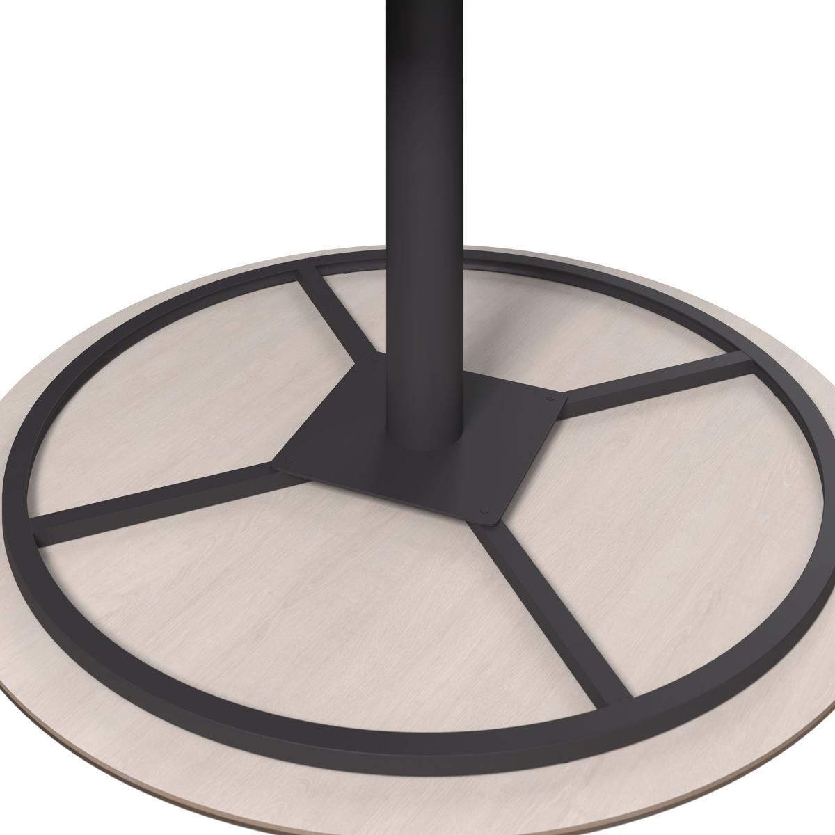 ZAHRADNÍ STŮL LILLY - přírodní barvy/antracitová, Basics, kov/kámen (120/120/73cm)