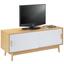 Tv Diel Aliona - biela/farby jasene, Moderný, drevo (120/50/40cm) - MODERN LIVING