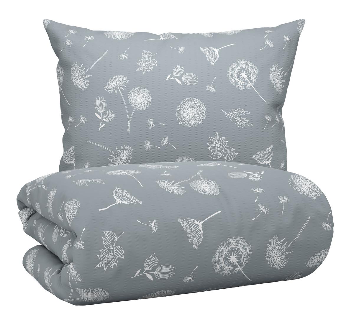 POVLEČENÍ PUSTEBLUME - šedá, Konvenční, textil (140/200cm) - Modern Living