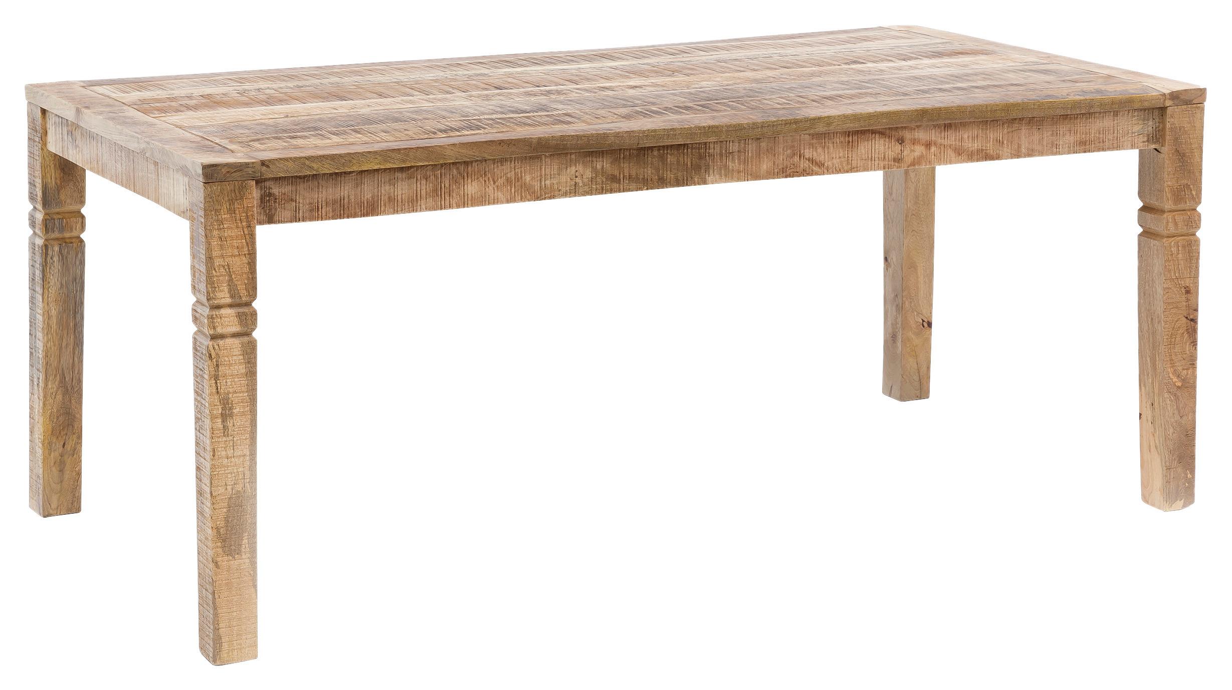 Esstisch Echtholz LxB: 120x70 cm Mangoholz Braun - Braun, MODERN, Holz (120/70/76cm) - MID.YOU