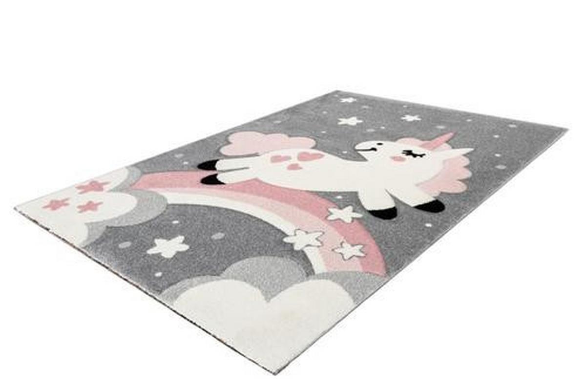 Kinderteppich Einhorn Rosa Mitchell 120x170 cm - Rosa, Trend, Kunststoff (120/170cm) - Kayoom