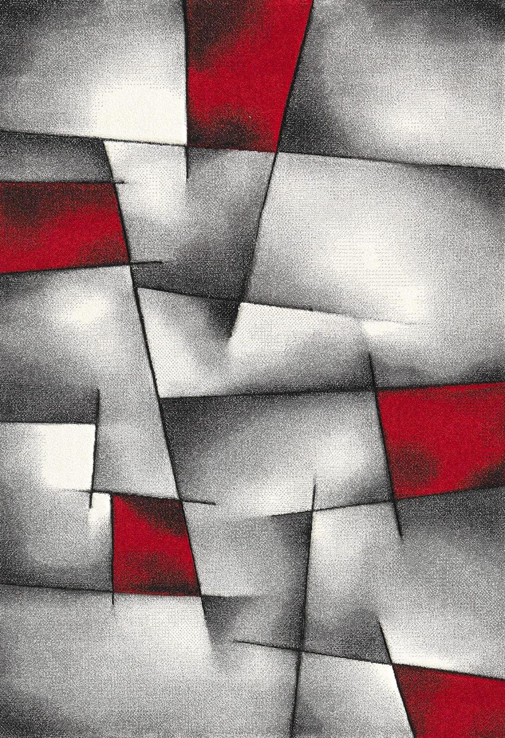 Webteppich Brilliance - Rot, KONVENTIONELL, Textil (80/150cm)