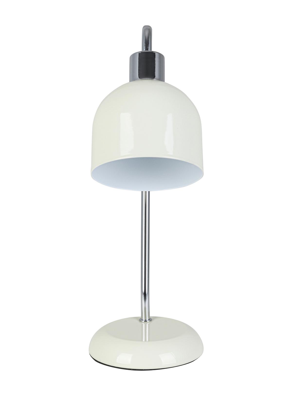 STOLNÁ LAMPA ILKA - biela/chrómová, Modern, kov/plast (27/12/35cm) - Mömax