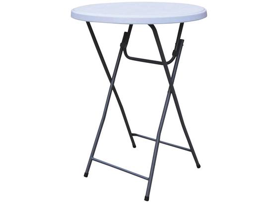 Stehtisch Klappbar Kynast Exklusiv - Silberfarben/Weiß, MODERN, Kunststoff/Metall (80/110cm) Stehtisch Klappbar Kynast Exklusiv - Silberfarben/Weiß, MODERN, Kunststoff/Metall (80/110cm)