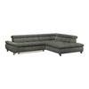 Ecksofa Gemini Grün, B: 312 cm - Chromfarben/Grün, KONVENTIONELL, Textil (312/234cm)