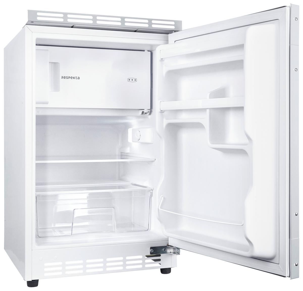 Kühlschrank Respekta Ilian Weiß B: 49,5 cm - Weiß, Basics, Glas/Metall (49,5/81,5/55cm) - Respekta