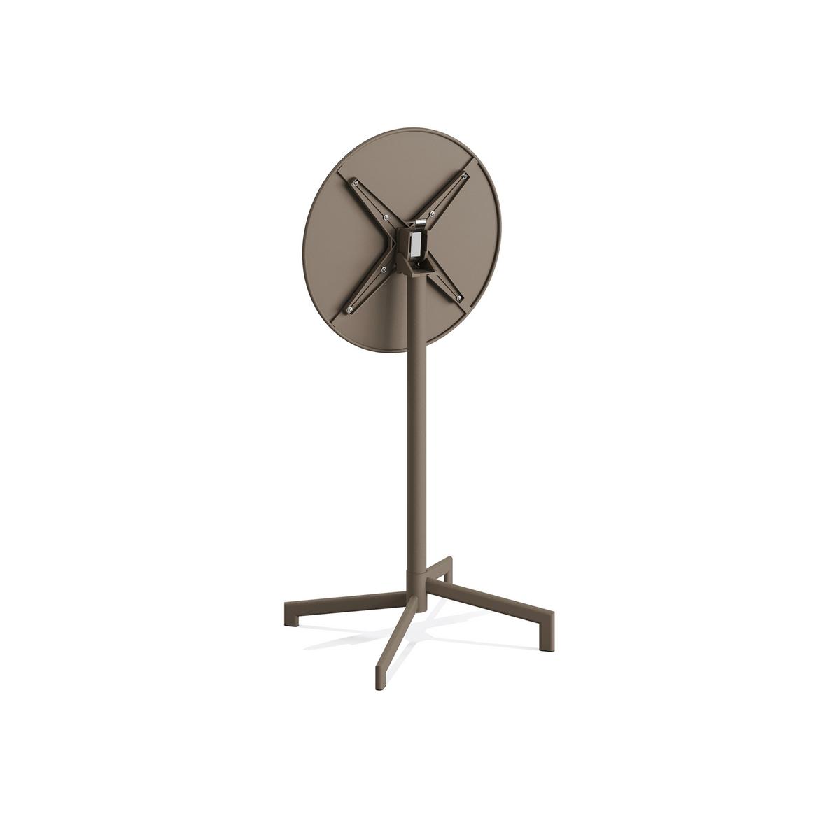 Garten-Bartisch Versa – Terrassen-/Stehtisch - Cappuccino, Basics, Metall (60/74/102cm)