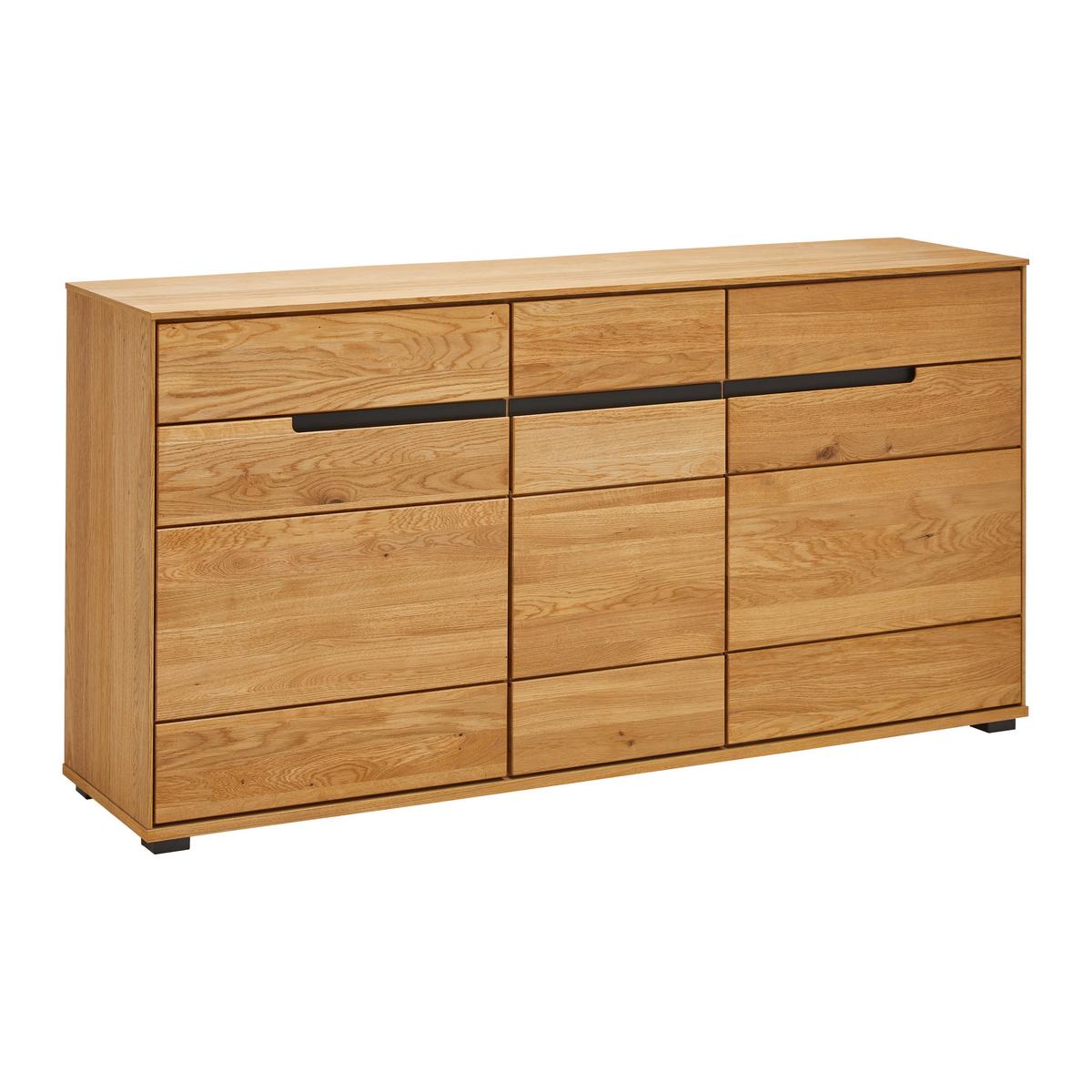 Komoda LOLA dub masiv - Lifestyle, kov/dřevo (162,5/82,5/40,5cm) - ecoTree