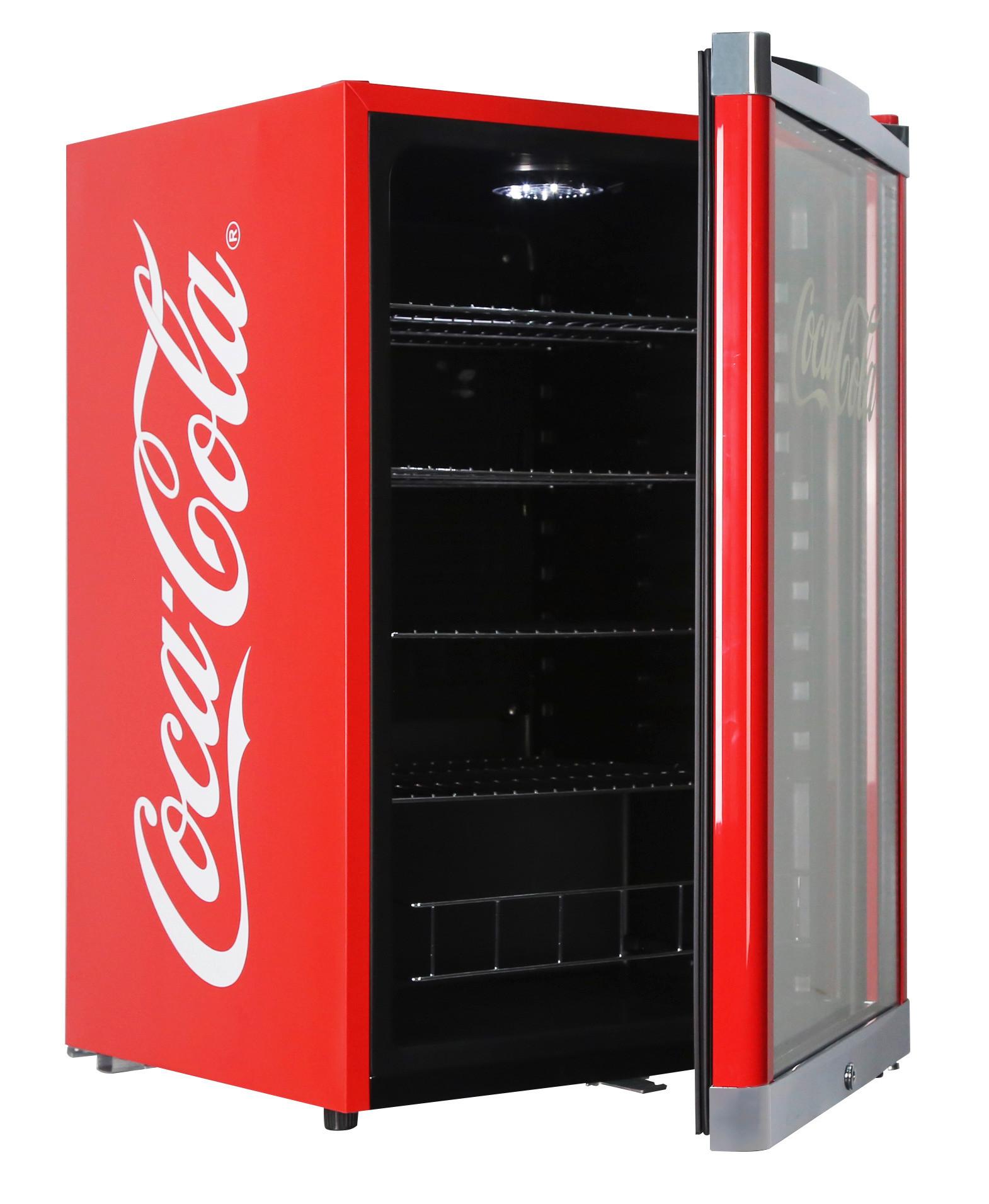 Kühlschrank Cool Cube Rot 115 L Freistehend Coca Cola - Rot, Basics, Metall (54/84,5/54,8cm) - Atrigo