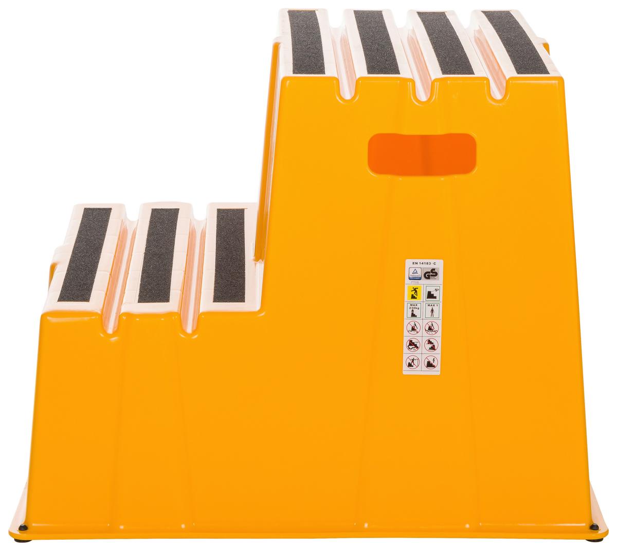 Tritthocker Tio-E2 - Gelb, Basics, Kunststoff (57/51/65cm) - MID.YOU