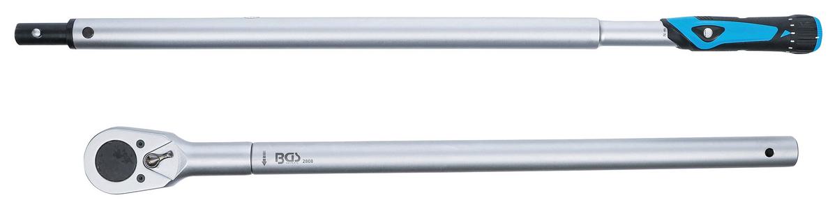 Drehmomentschlüssel Abtrieb Silberfarben L: 150 Cm - Silberfarben, Basics (150cm)