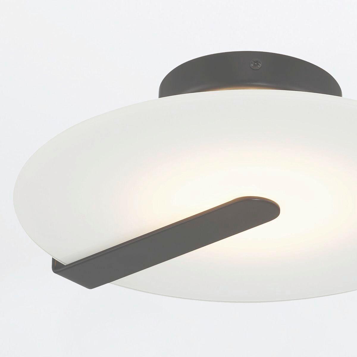 Led Falilámpa Qn-Nuvola-F-S-Bk - fekete, Design, üveg/fém (31/9,2cm) - Elstead Lighting
