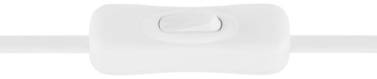 Tischlampe Irene Weiß Mit Schalter - Weiß, Basics, Kunststoff/Metall (25/35cm) - Globo