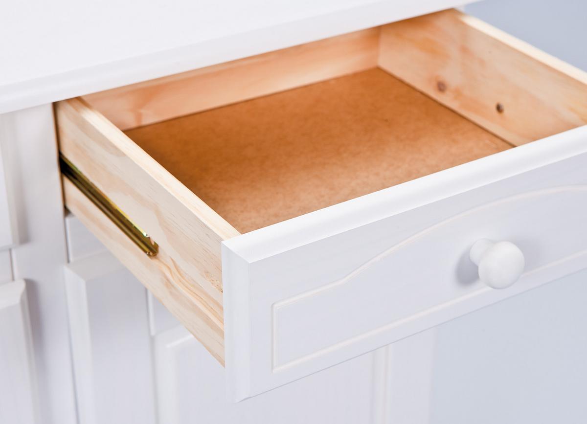 KREDENC VALENCIA šírka 88 cm - bílá, Lifestyle, dřevo/sklo (88/198/43cm) - MID.YOU