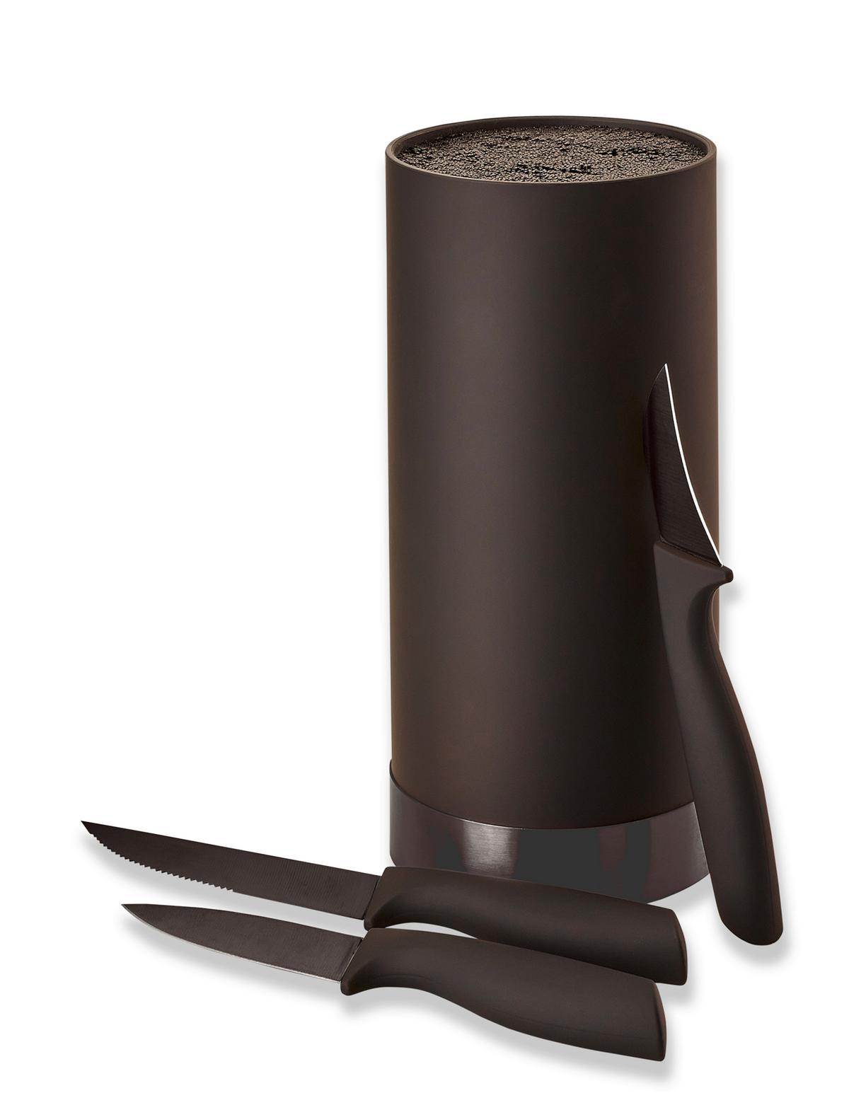 Messerblock Ew-Mb-0399 - Schwarz, Basics, Kunststoff (11/22cm) - Echtwerk