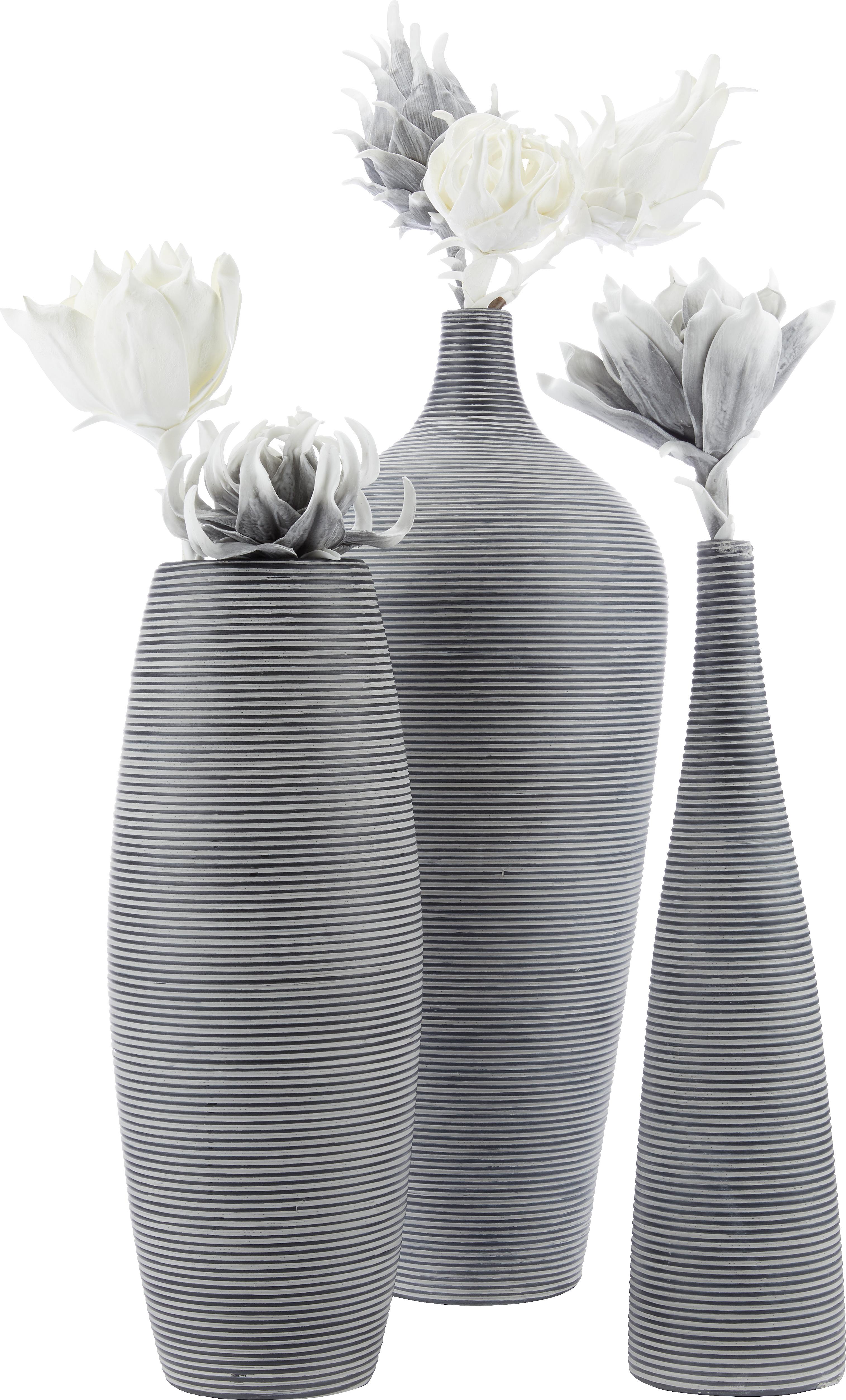 Váza Marlene - čierna, Štýlový, plast (22/59cm) - Modern Living