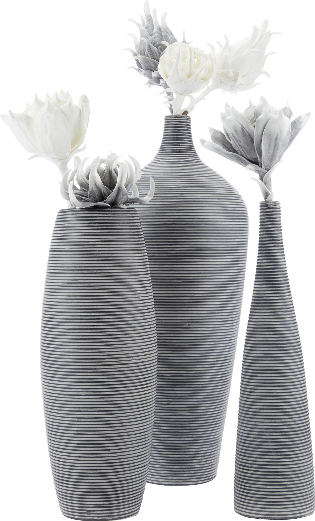 VÁZA MARLENE - čierna, Lifestyle, plast (15/59cm) - Mömax