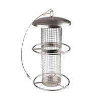 Vogelfuttersilo, Pick-up Bxhxt: 14x28x14 Cm - Silberfarben, Basics, Metall (14/28/14cm) - Windhager