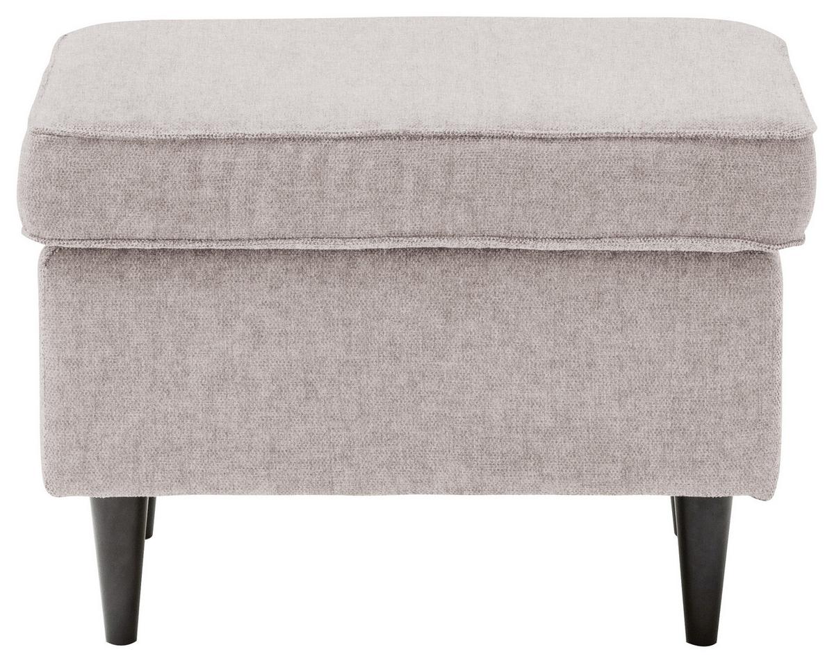 Hocker Oskar Rosa B: 63 Cm - Schwarz/Rosa, Basics, Textil (63/43/42cm) - MID.YOU