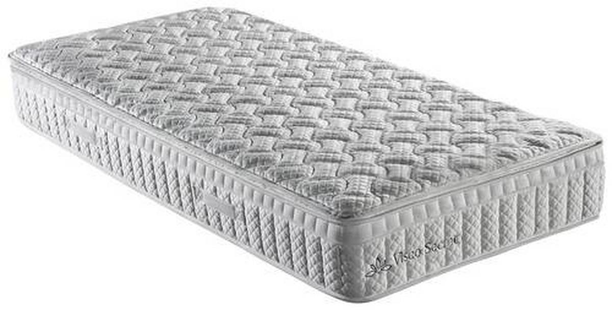 Viscomatratze Visco Secret 180x200 cm H4 H: 27 cm - Weiß, Textil (180/200cm) - Ele