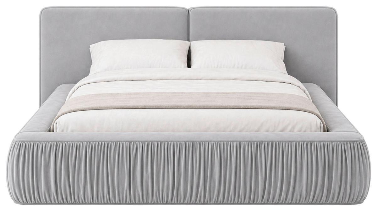 POLSTERBETT Vanessa Creme 160x200cm - Creme/Schwarz, MODERN, Holz/Metall (160/200cm) - MID.YOU