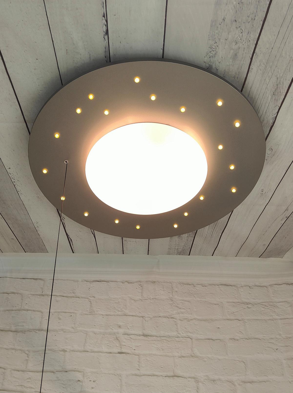 Kinderdeckenleuchte 7010 - Starlight Silber - Silberfarben/Weiß, Basics, Holzwerkstoff/Kunststoff (54/11cm) - Niermann