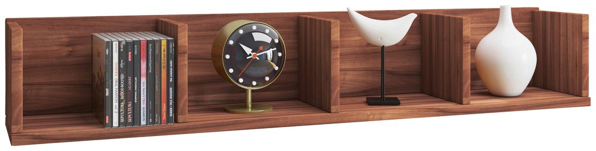 Regál na stenu Honsa š: 97 cm orech - farba orecha, Konventionell, kompozitné drevo (97/15/17cm) - MID.YOU