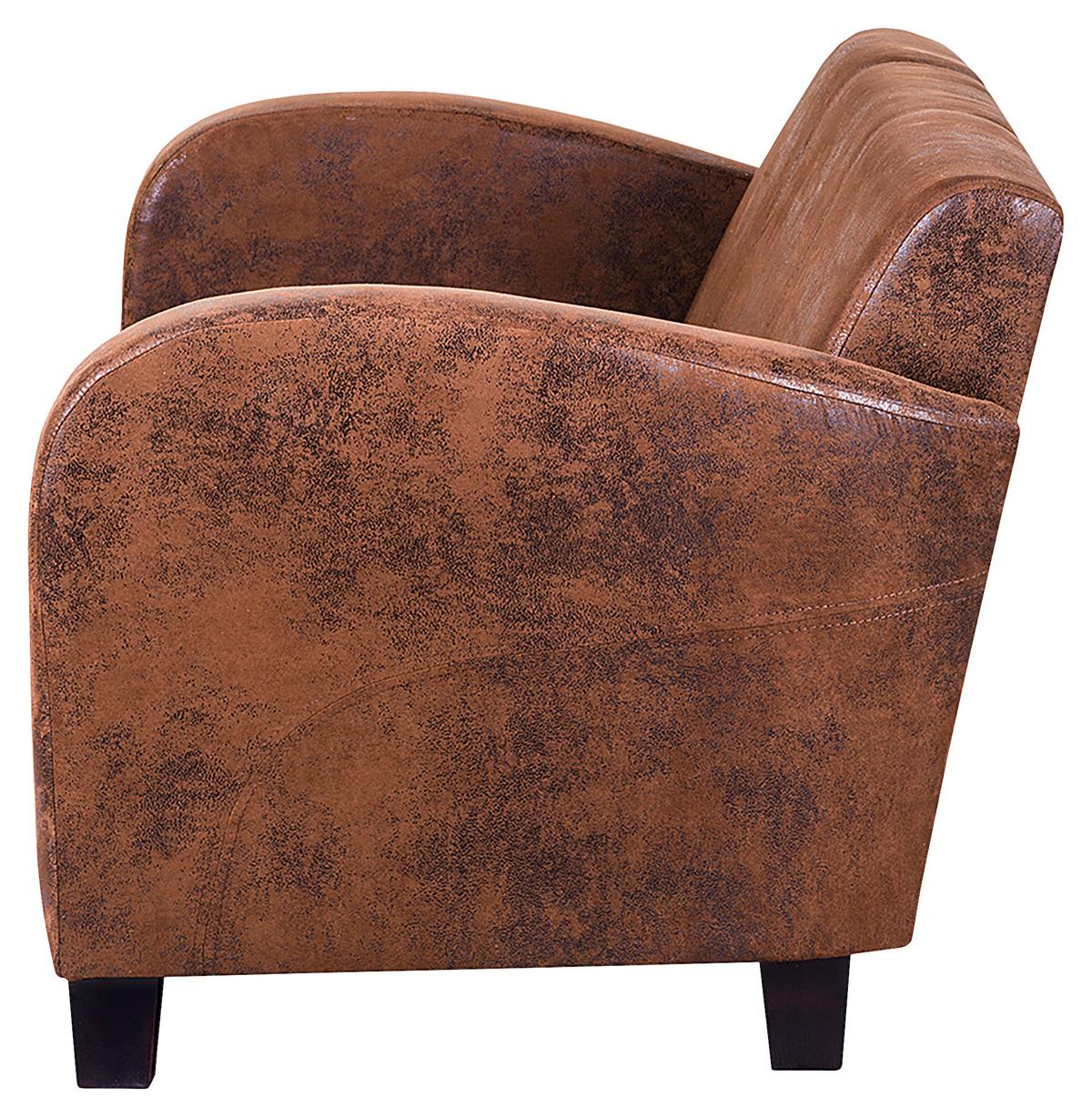 3-sitzer-sofa Antis Braun B: 190 Cm - Dunkelbraun/Braun, Design, Textil (190/80/89cm) - Livetastic