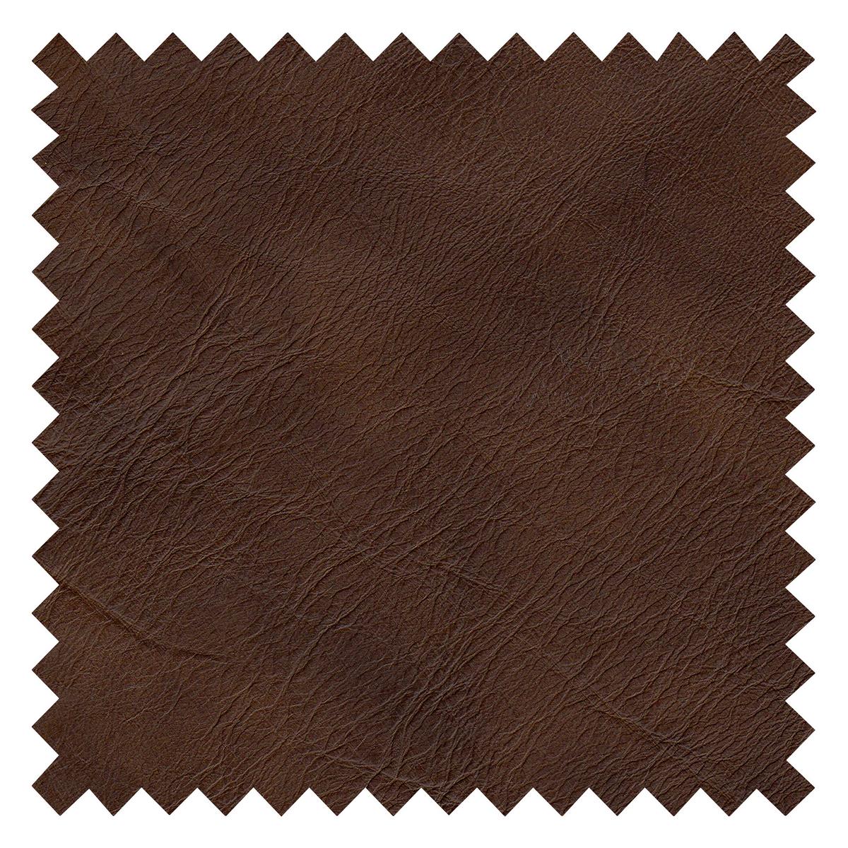 Ecksofa Spring D. Braun Schwarz, S: 250 cm - Chromfarben/Dunkelbraun, Design, Leder (250/273cm) - Livetastic