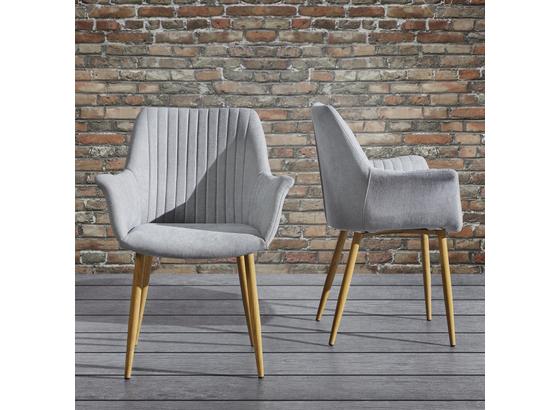 Stolička S Područkami Samantha - svetlosivá/farby buku, Moderný, kov/drevo (59/82/65cm) - Mömax modern living Stolička S Područkami Samantha - svetlosivá/farby buku, Moderný, kov/drevo (59/82/65cm) - Mömax modern living