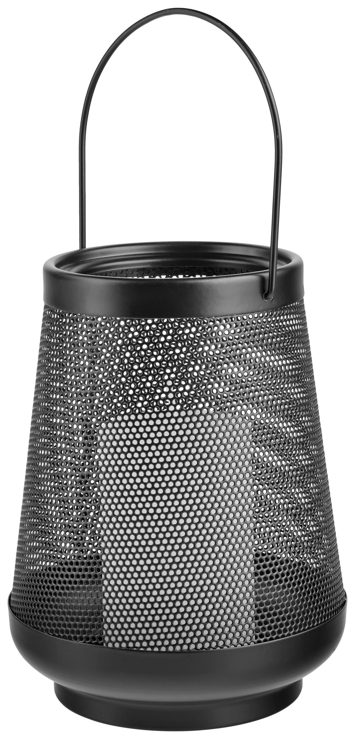 LUCERNA THEO - černá, Moderní, kov (15/19,5cm) - Modern Living
