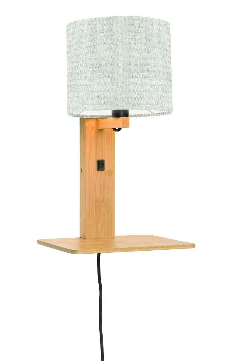 WANDLEUCHTE ANDES/W1/N/1815/LL - Naturfarben, Trend, Holz/Textil (19/24/36cm) - Good & Mojo