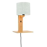 WANDLEUCHTE ANDES/W1/N/1815/LL - Naturfarben, Trend, Holz/Textil (19/24/36cm) - Good & Mojo