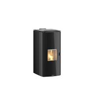 Palettofen Wasserführend Idra Schwarz Metall 14 Kw M. Wi-Fi - Schwarz, LIFESTYLE, Metall (46/95/48cm)