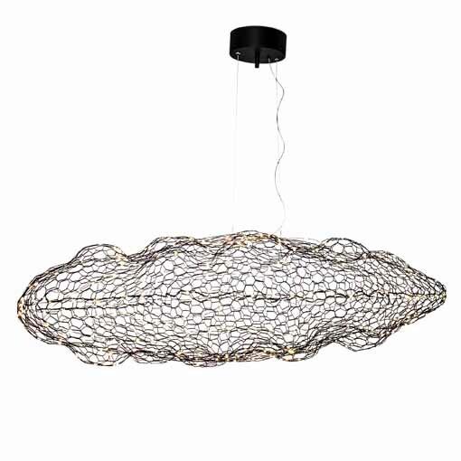 Led-hängeleuchte Hayden H: 115 Cm 1-Flammig - Schwarz, Design, Metall (115/37/50cm) - By Rydéns