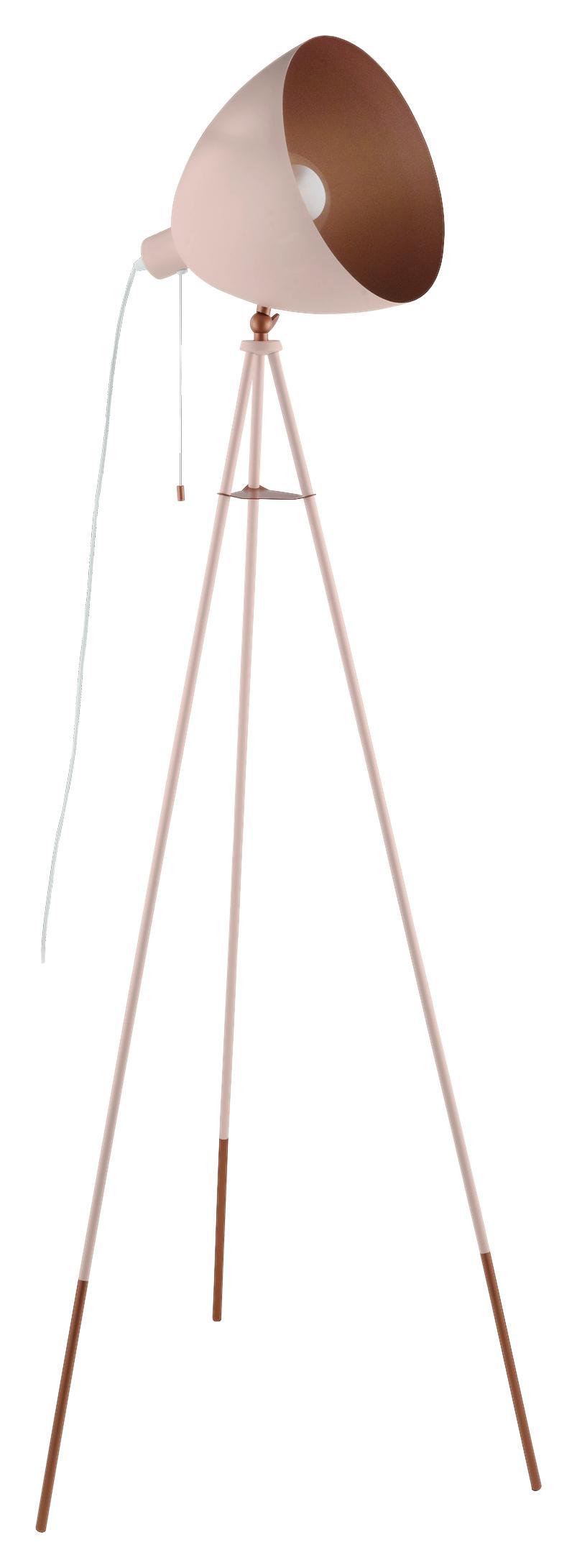 Stehleuchte Chester-p - Hellrosa/Kupferfarben, LIFESTYLE, Metall (60/60/135,5cm)