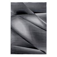 Flachwebeteppich Miami - Schwarz, Design, Textil (140/200cm) - Novel