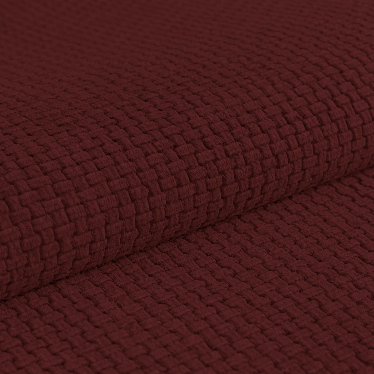 Wohnlandschaft Madera Rubinrot, S: 212x358 cm - Anthrazit/Rot, KONVENTIONELL, Kunststoff/Textil (212/358/190cm)