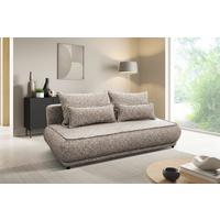 Schlafsofa Paros Hellbraun B: 214 Cm - Hellbraun/Beige, Design, Textil (214/96/105cm) - MID.YOU