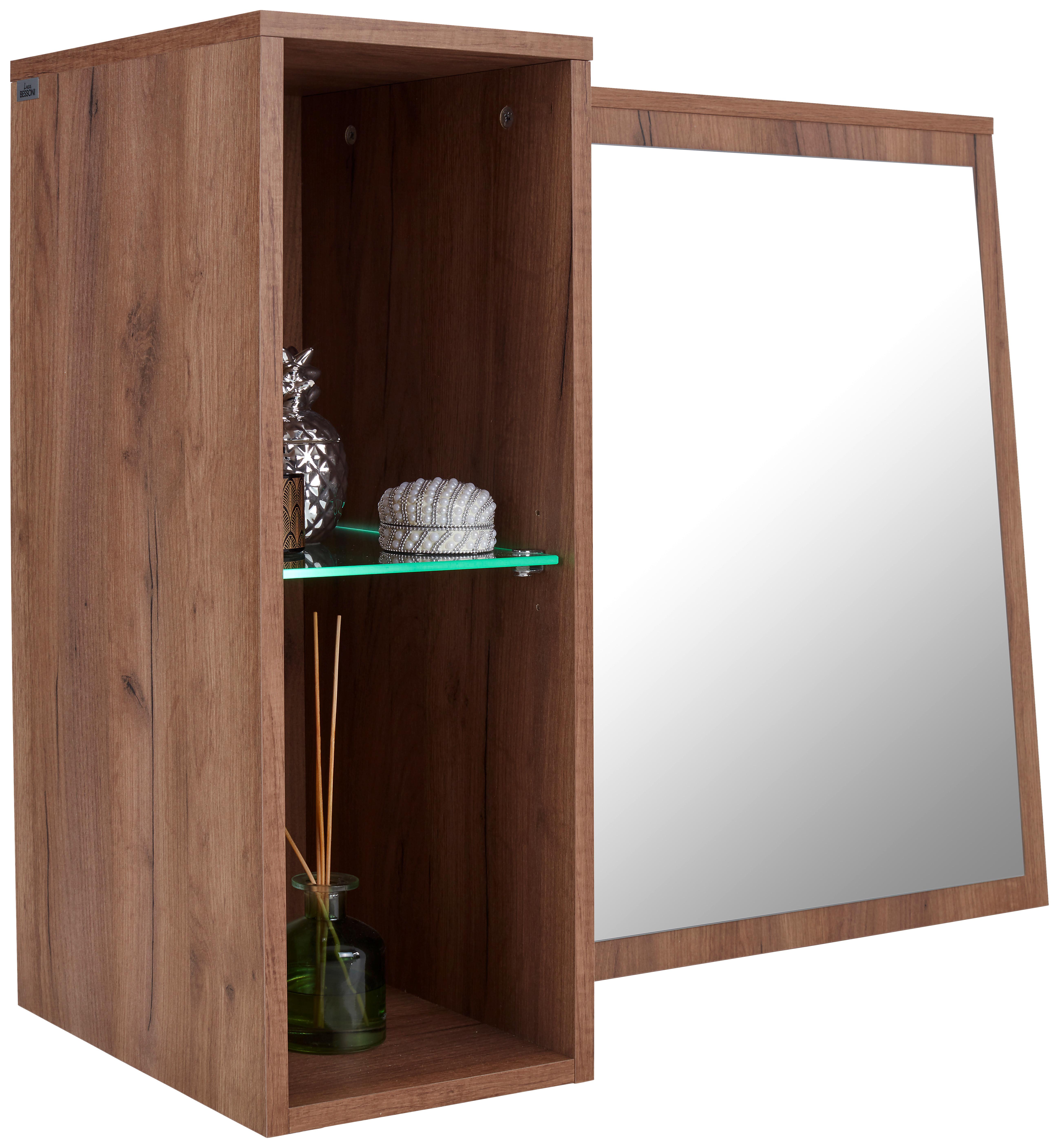 Zrkadlový Diel Avensis New - farby duba, Konvenčný, kompozitné drevo/sklo (90/70/25cm) - Luca Bessoni