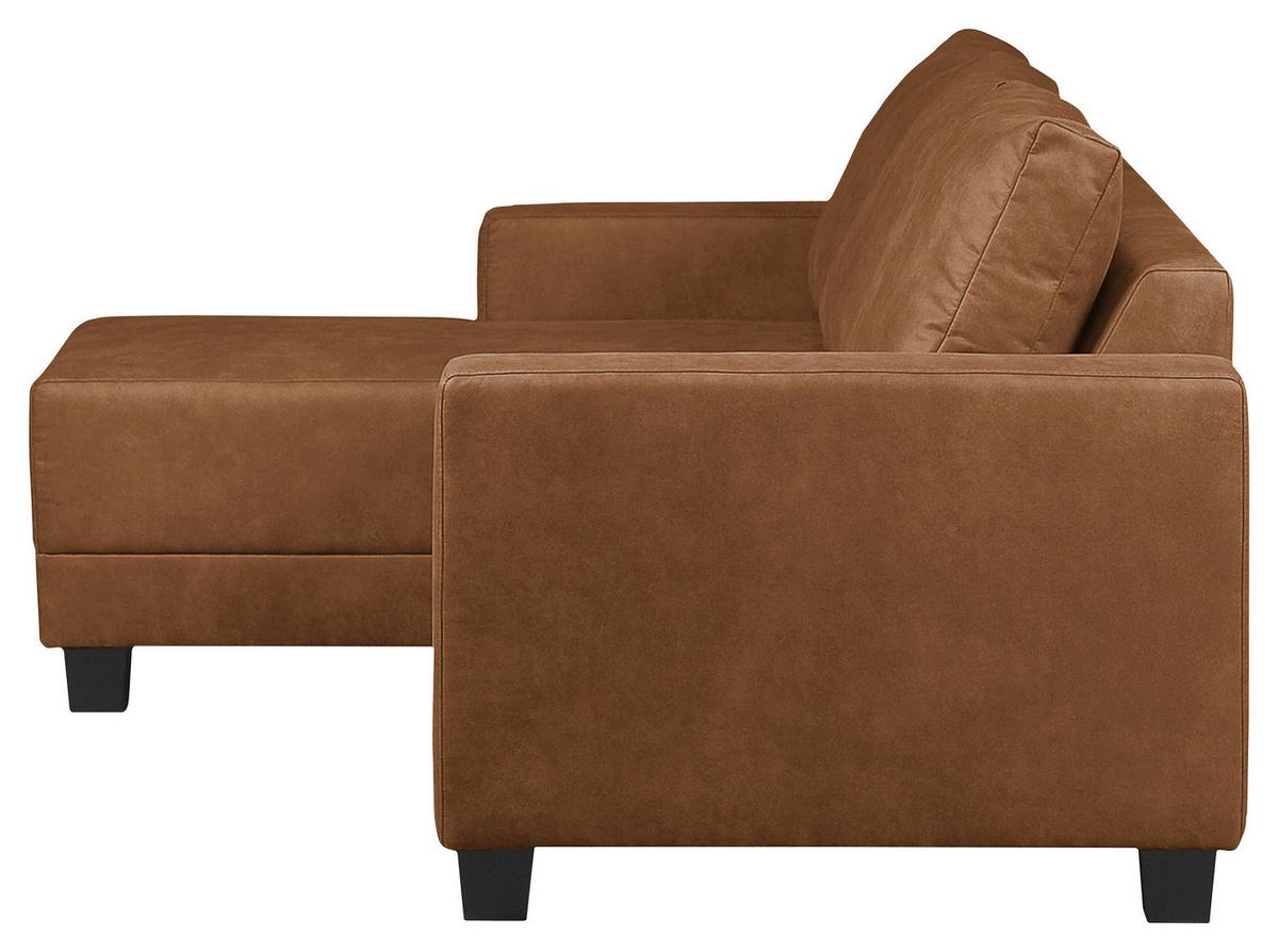 Ecksofa Grenwood Cognac S: 144x200 cm - Cognac/Braun, Design, Textil (144/200cm) - MID.YOU