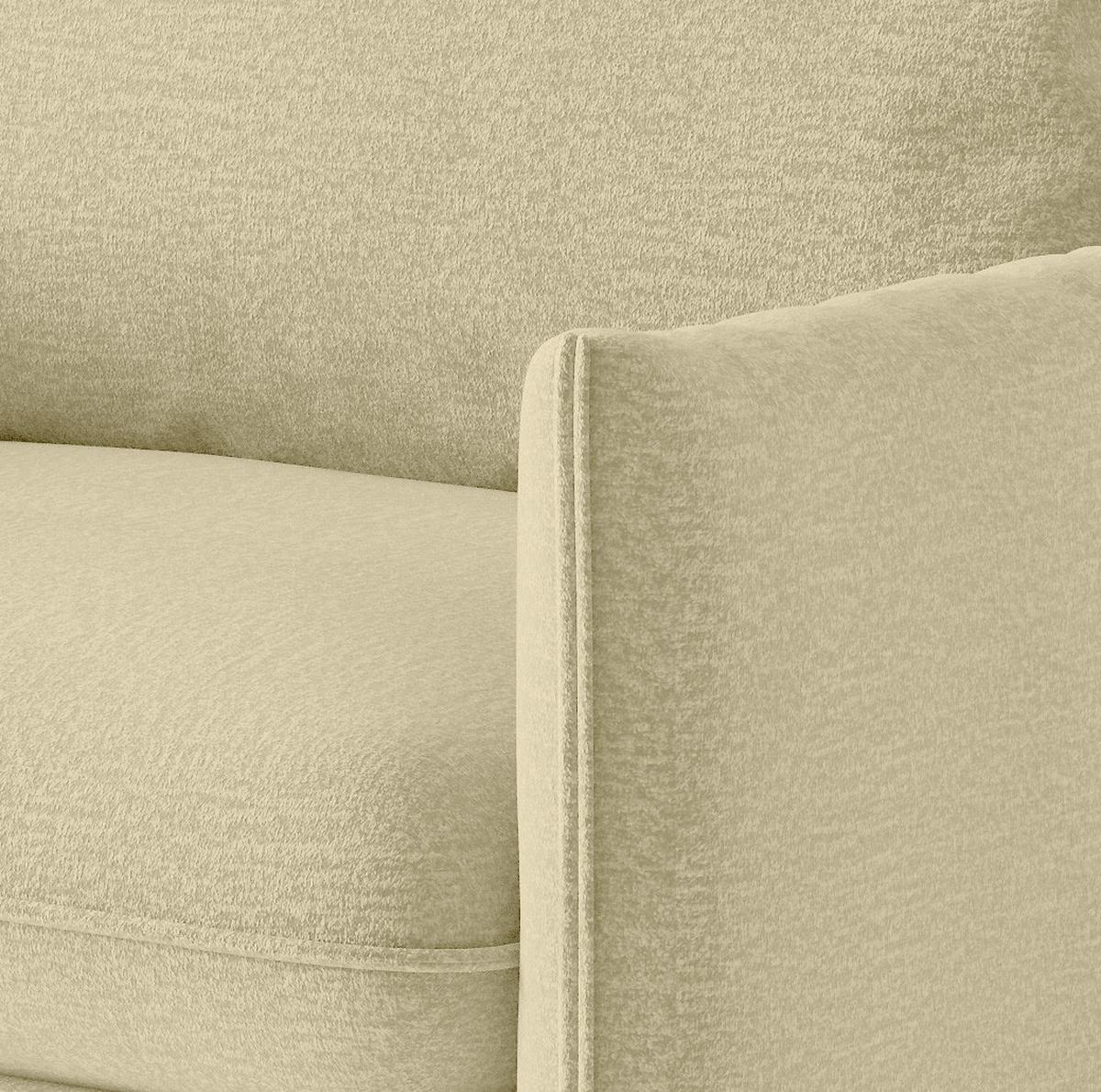 Ecksofa Samos Beige S: 204x267 cm - Beige/Schwarz, Design, Textil (204/267cm) - Livetastic