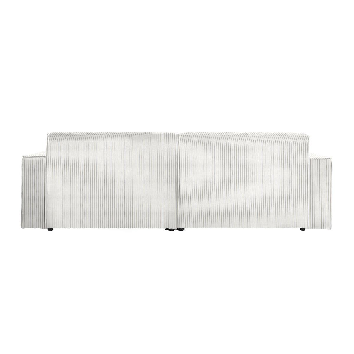Rohová sedačka LOFT, pravá, béžový manšestr - černá/světle zelená, Moderní, textil/plast (265/75/172cm) - Mömax
