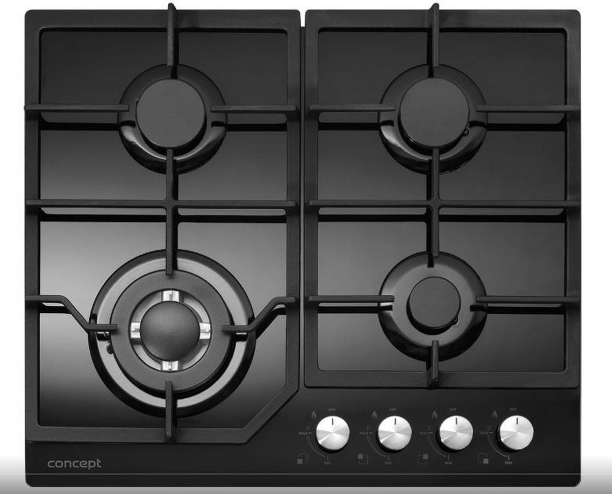 Plynová varná doska Concept PDV7460bc - čierna, Basics (60/11/51cm) - Concept